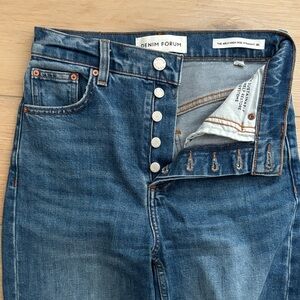 Denim Forum Women’s Arlo High Rise Straight Jeans